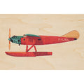 Wooden travel plane map W