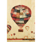 Wood postcard voyage air balloon W