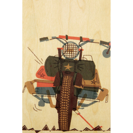 Carte en bois voyage easy rider W