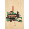 Wooden map travel ladders W