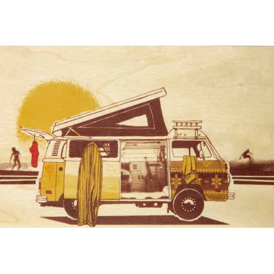 Carte en bois voyage sleep in your van W