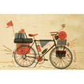 Wooden map for super bike travel W