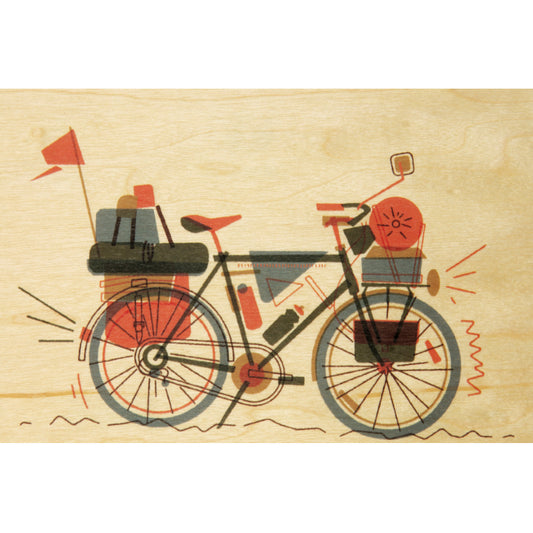 Carte en bois voyage super bike W