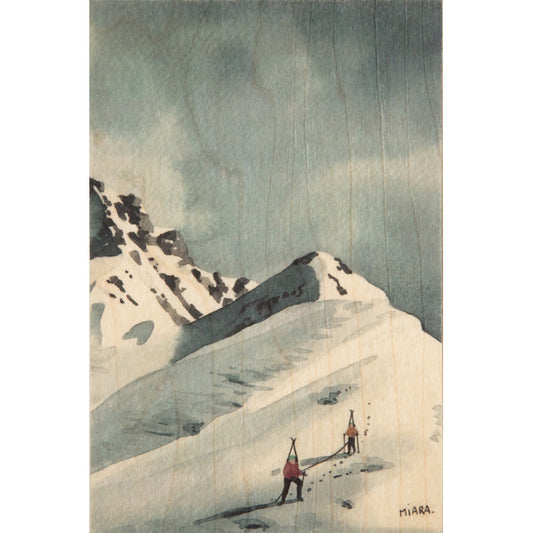 Carte en bois winter cordée W