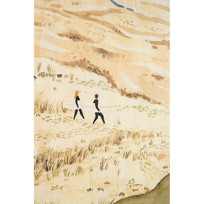 Wooden card winter duo W