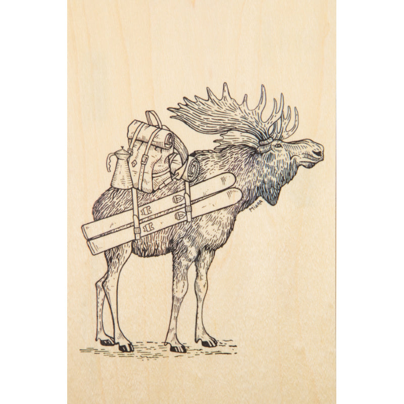 Wood postcard winter elan W