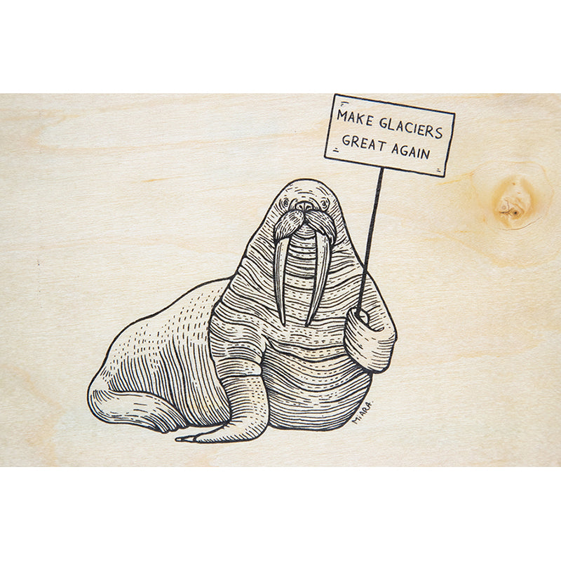 Wood postcard winter glaciers W