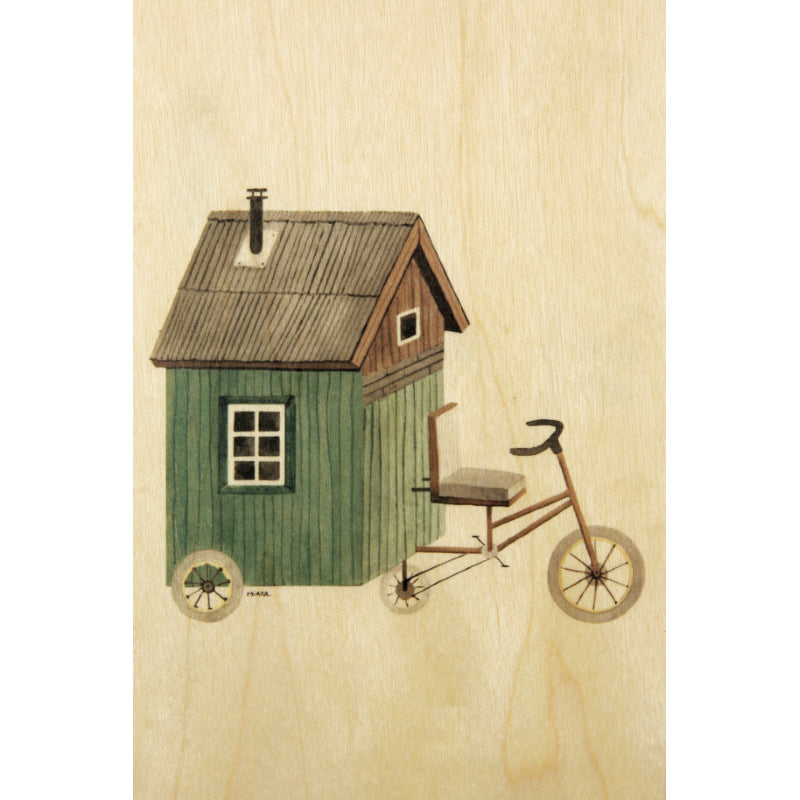 Carte en bois winter home on wheels W