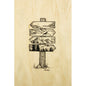 Carte en bois winter signs W