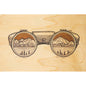 Wood postcard winter sunglasses W