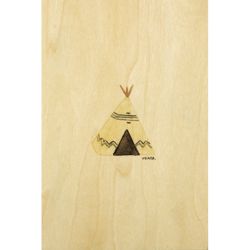 Wooden card winter tipi W