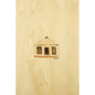 Wood postcard winter yourte W
