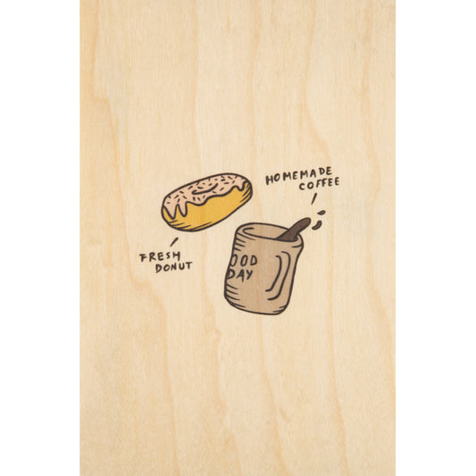 Carte en bois wood + breakfast W
