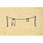 Carte en bois wood + clothes W