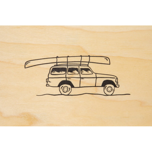 Carte en bois wood + kayak W