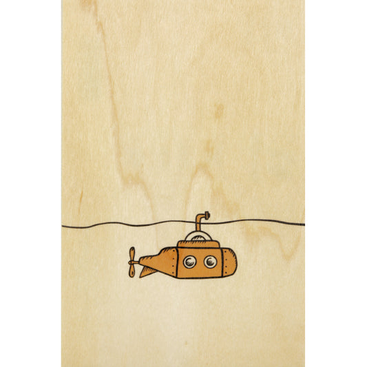 Carte en bois wood + submariner W