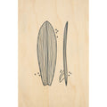 Wooden map + surfboards W