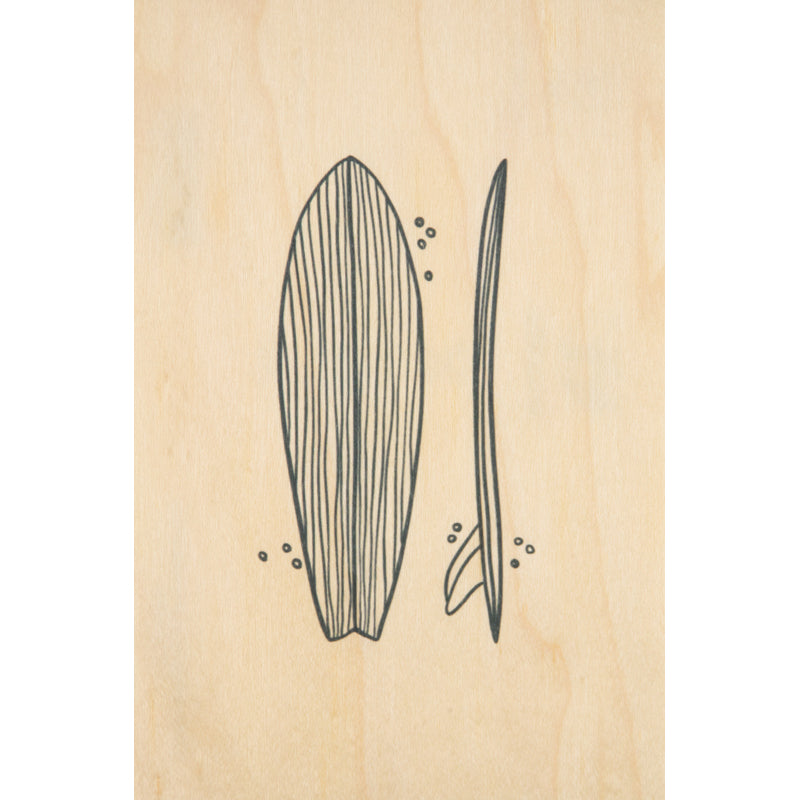 Wooden map + surfboards W