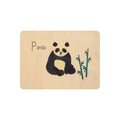 Petite carte en bois abc panda W