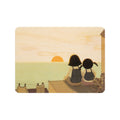Petite carte en bois kids 2 sunset W